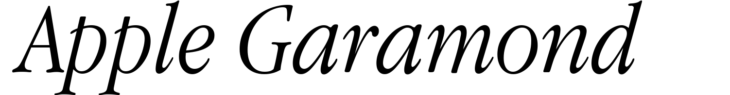 Apple Garamond