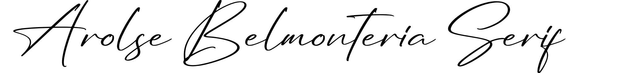 Arolse Belmonteria Serif