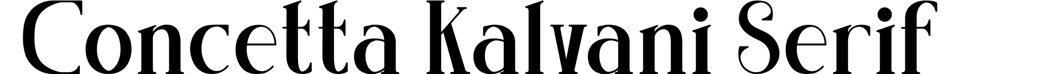Concetta Kalvani Serif