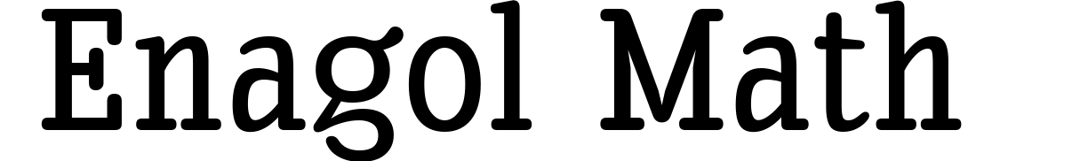 Enagol Math
