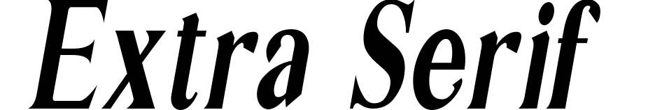 Extra Serif