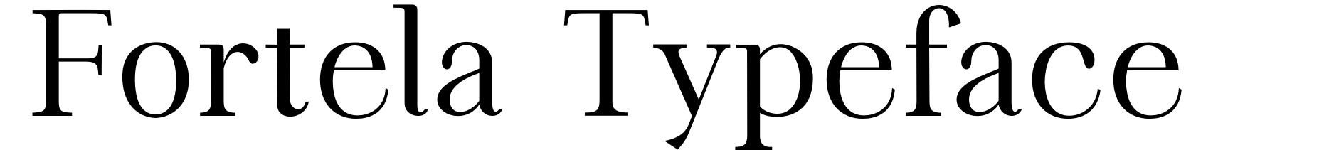 Fortela Typeface