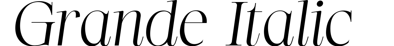 Grande Italic
