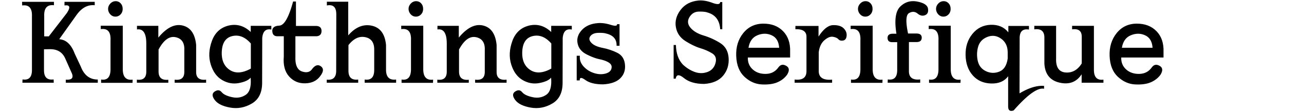 Kingthings Serifique