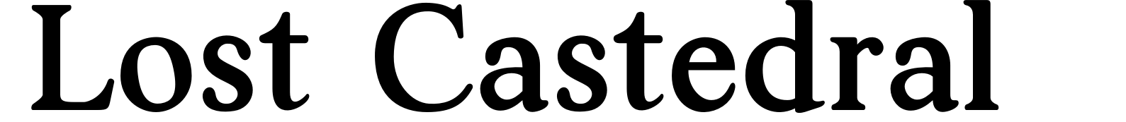 Lost Castedral