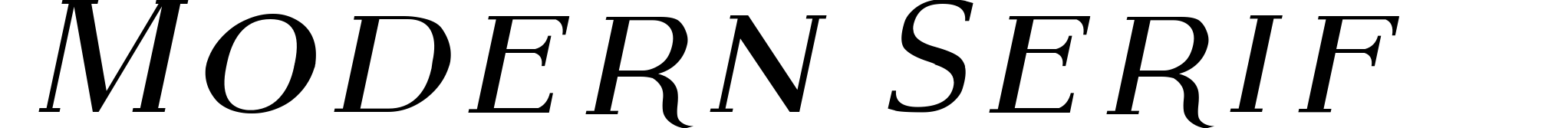 Modern Serif