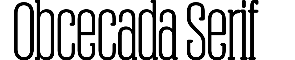 Obcecada Serif