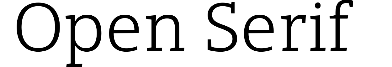 Open Serif