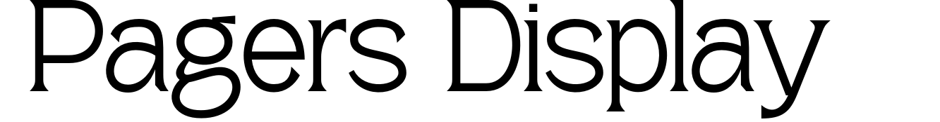 Pagers Display