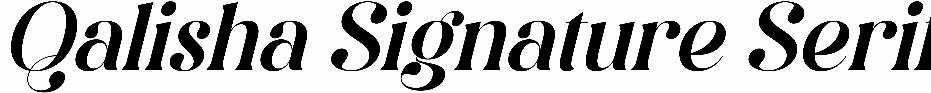 Qalisha Signature Serif
