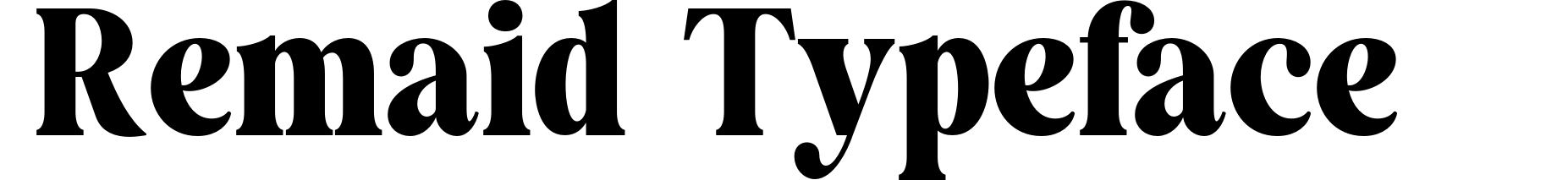 Remaid Typeface