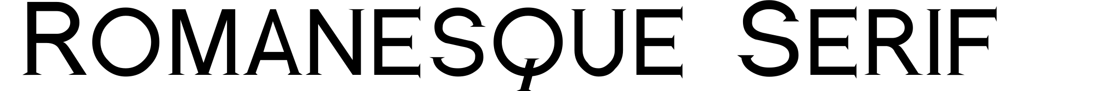 Romanesque Serif