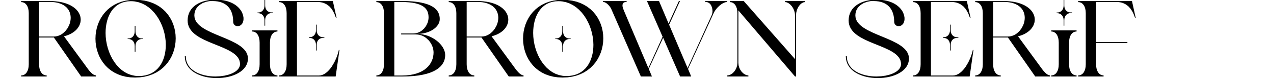 Rosie Brown Serif