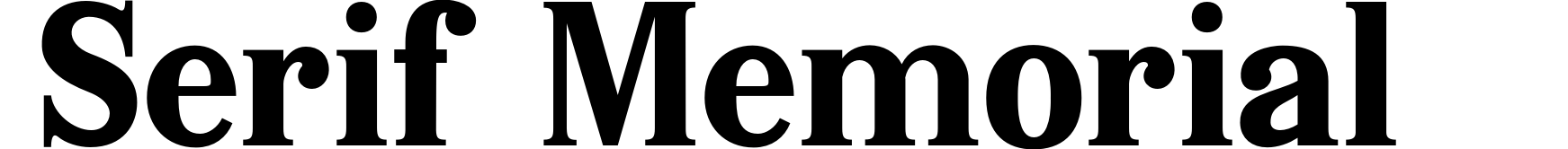 Serif Memorial