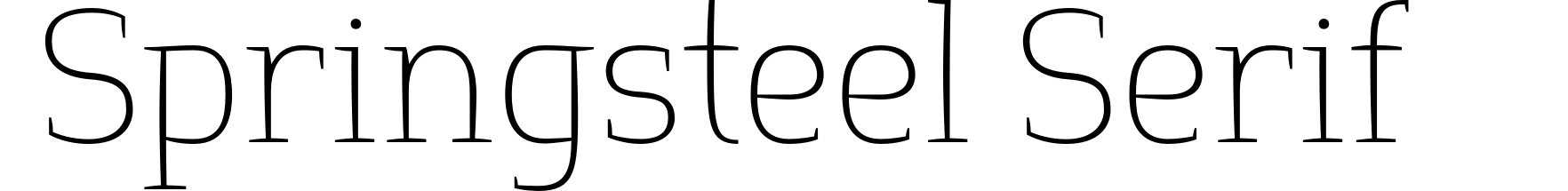 Springsteel Serif
