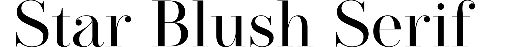 Star Blush Serif
