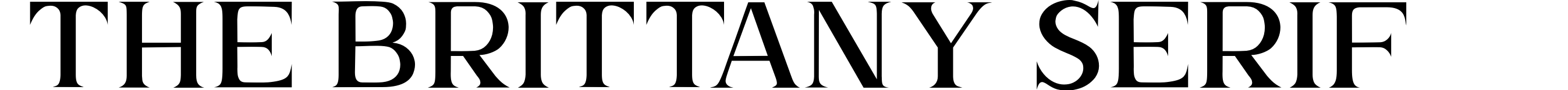 The Brittany Serif