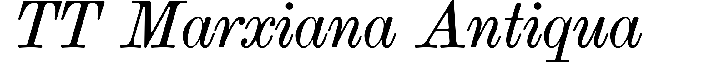 TT Marxiana Antiqua