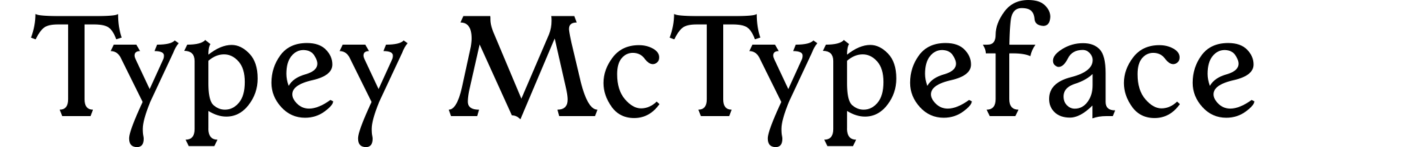 Typey McTypeface