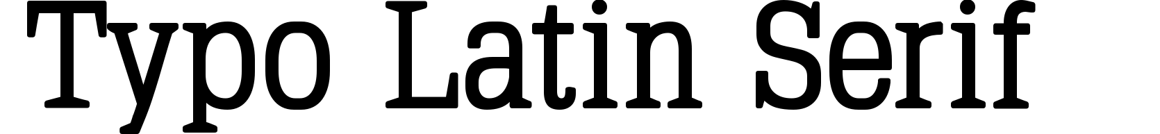 Typo Latin Serif