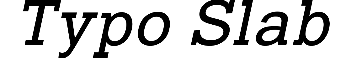 Typo Slab
