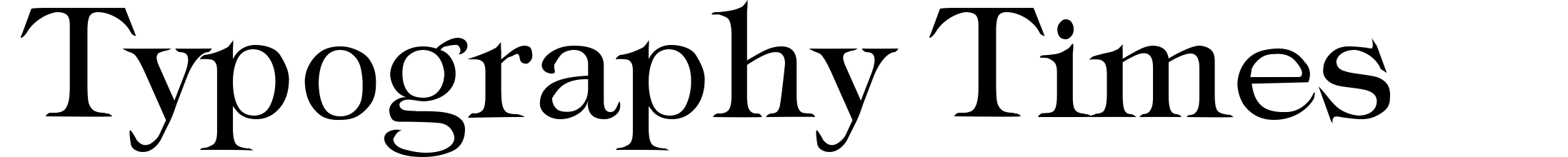 Typography Times