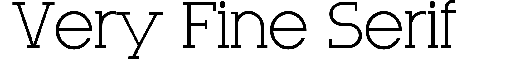 Very Fine Serif