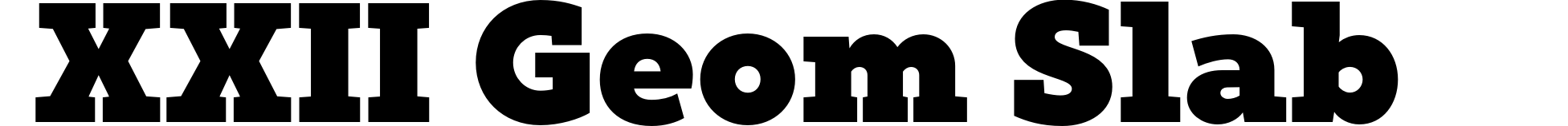 XXII Geom Slab