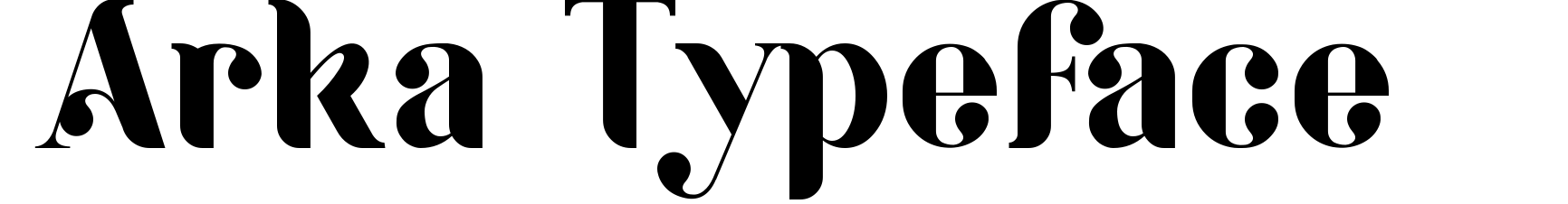 Arka Typeface
