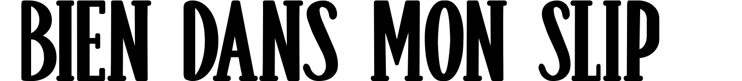 Bien Dans Mon Slip