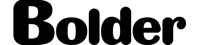 Bolder