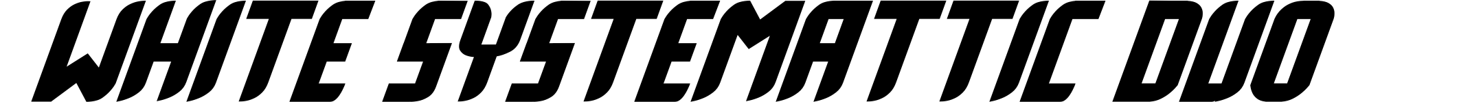 White Systemattic Duo