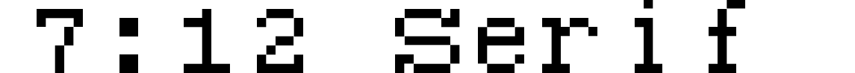 7:12 Serif