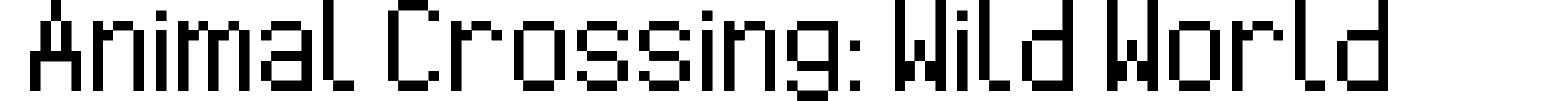 Animal Crossing: Wild World