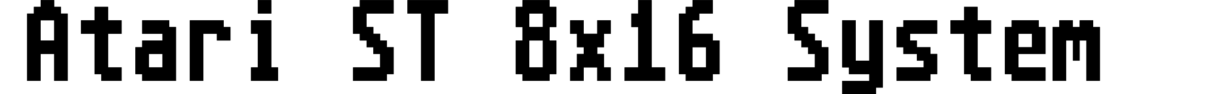 Atari ST 8x16 System