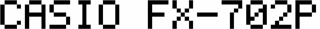 Casio FX-702P