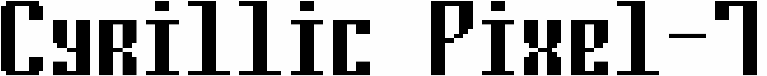 Cyrillic Pixel-7