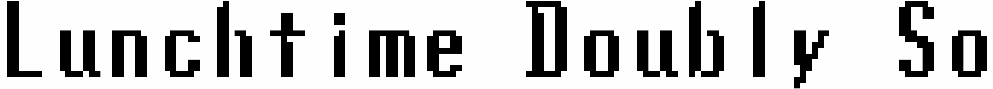 Lunchtime Doubly So