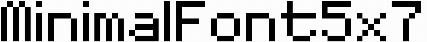 MinimalFont5x7