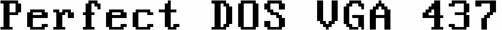 Perfect DOS VGA 437