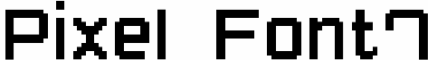 Pixel Font7