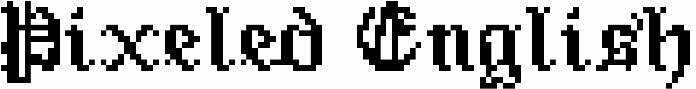 Pixeled English