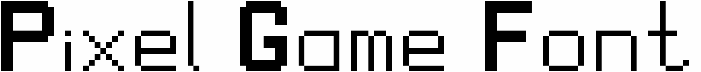 Pixel Game Font