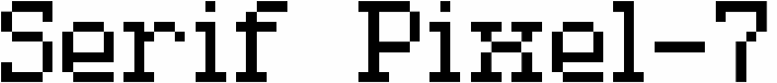 Serif Pixel-7