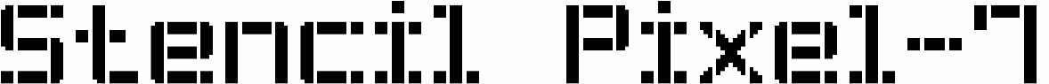 Stencil Pixel-7