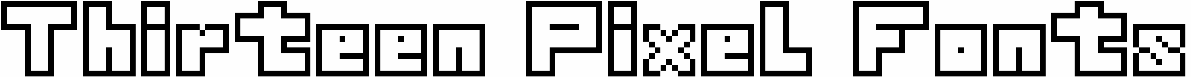 Thirteen Pixel Fonts