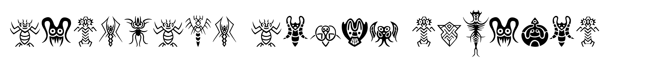 Abstract Alien Symbols