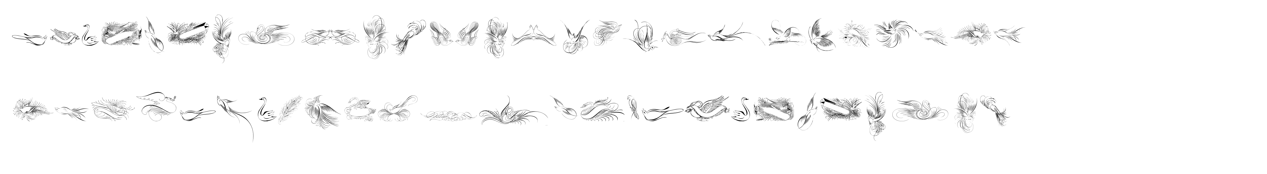 Penmanship Birds