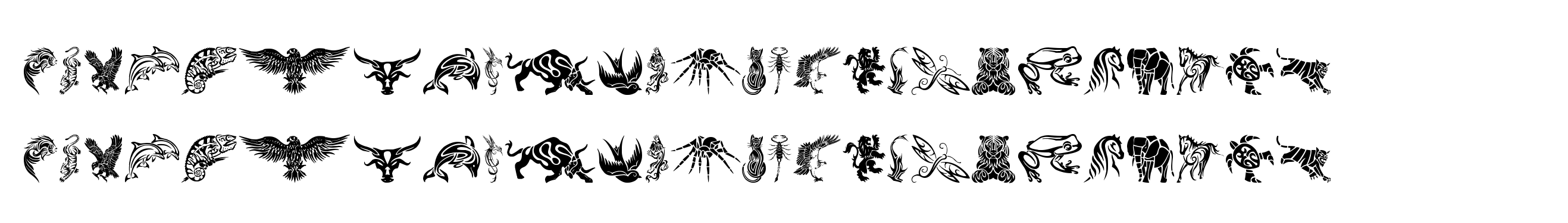 Tribal Animals Tattoo Designs