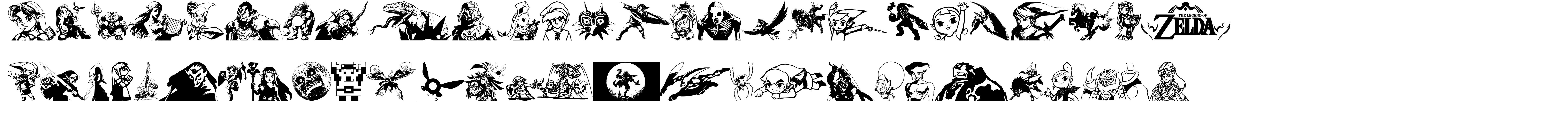 Legend Of Zelda TriFont